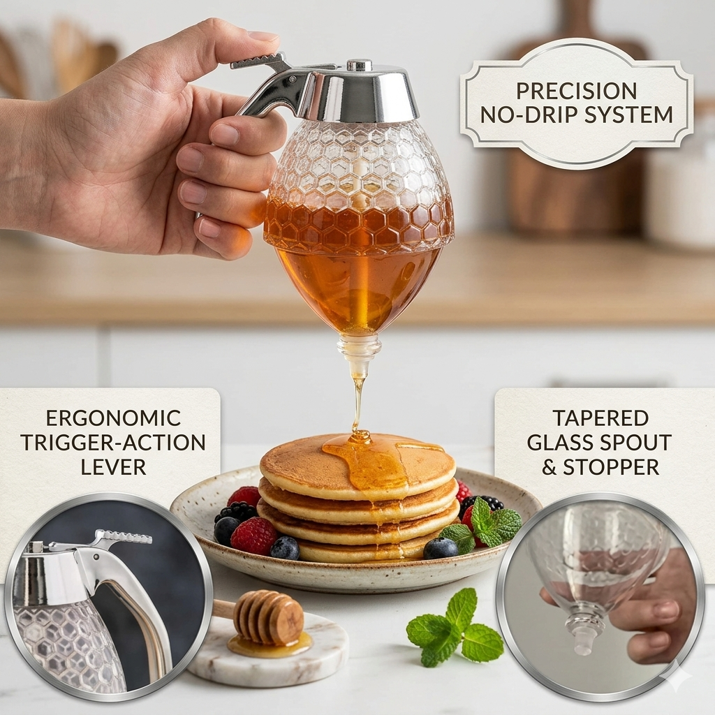 Honey dispenser Mess-Free smart-kitchen gadget